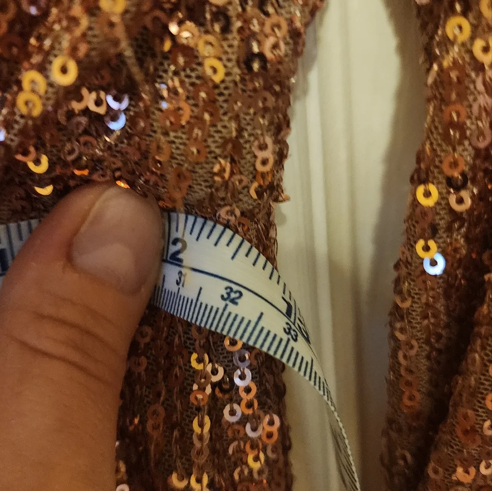 Ever New Melbourne Juniper Sequin Wrap Mini Dress Size 2. Champagne Pink - Picture 9 of 14